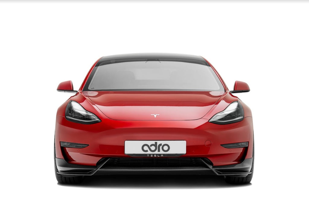 Adro Premium Prepreg Carbon Fiber Front Lip - Tesla Model 3 2017-2023