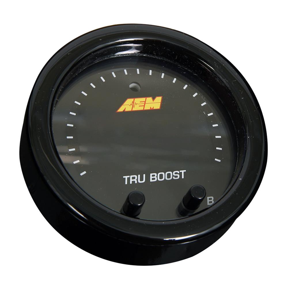 AEM X-Series Tru-Boost Controller Gauge w/ Boost Control Solenoid 80PSIg Internal MAP Sensor - Universal