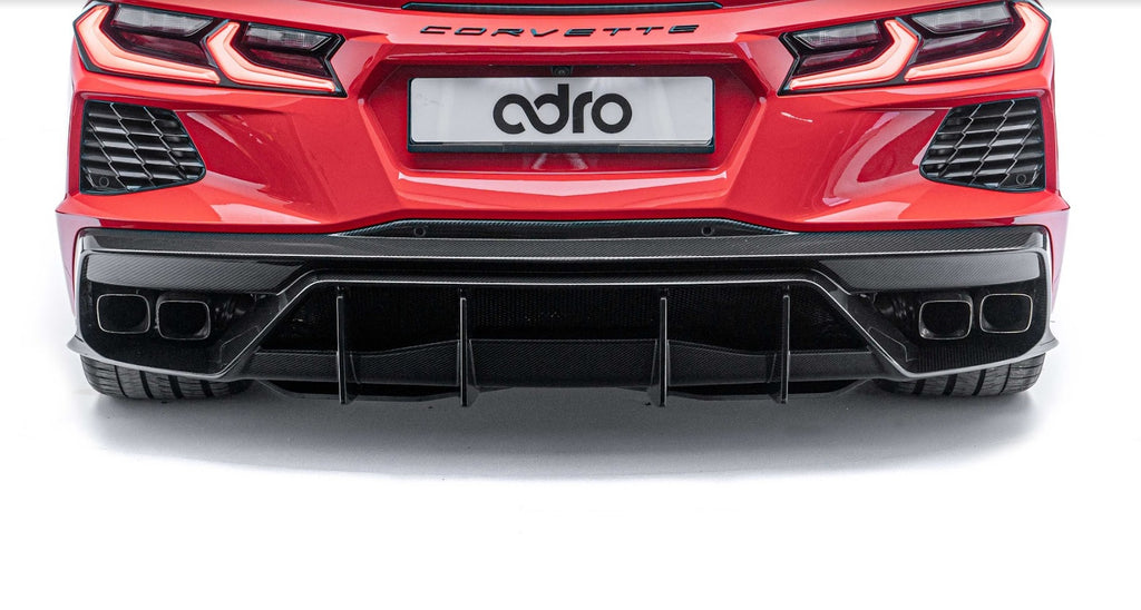 Adro Prepreg Carbon Fiber Rear Diffuser - Chevrolet Corvette 2020+ (C8)
