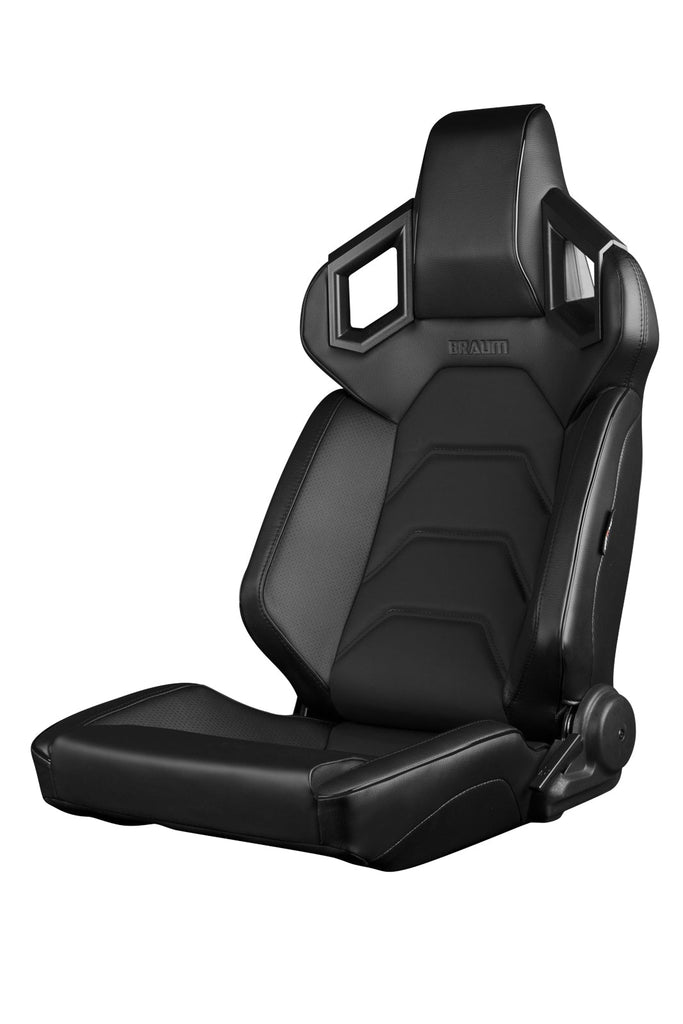 Braum Racing ALPHA-X Series Racing Seats (Pair; Black Stitching | Low Base Version)