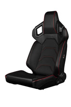 Load image into Gallery viewer, Braum Racing ALPHA-X Series Racing Seats (Pair; Black / Red Stitching | Low Base Version)
