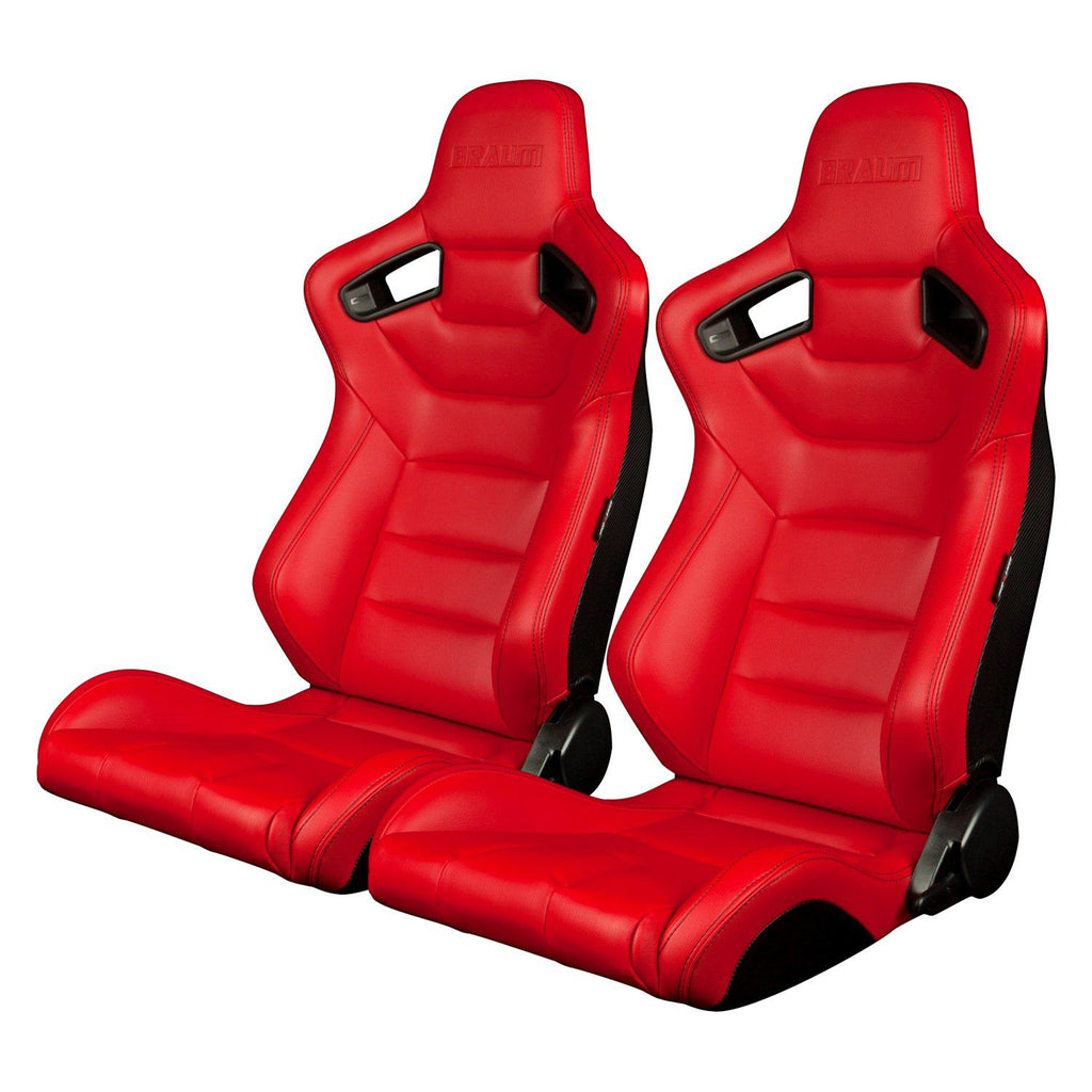 Braum Racing ELITE Series Racing Seats (Pair; Red)