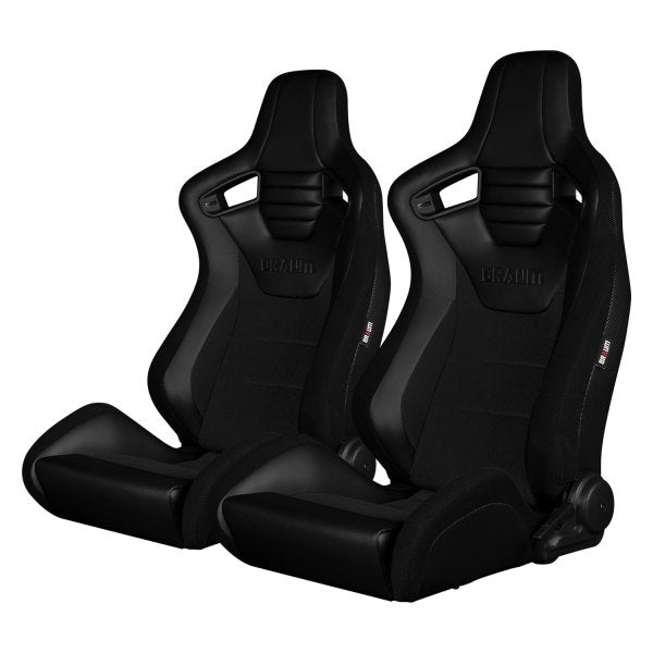 Braum Racing ELITE-S Series Racing Seats (Pair; Black)