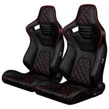 Load image into Gallery viewer, Braum Racing ELITE-X Series Racing Seats (Pair; Diamond Edition / Red Piping)
