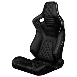 Braum Racing ELITE-X Series Racing Seats (Pair; Diamond Edition / White Piping)