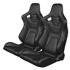 Braum Racing ELITE-X Series Racing Seats (Pair; Black Stitching)