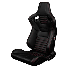 Braum Racing ELITE-X Series Racing Seats (Pair; Red Stitching Version 2)