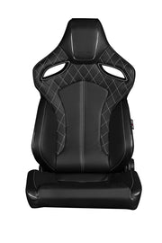 Braum Racing ORUE Series Racing Seats (Pair; Diamond Edition / White Stitching)