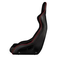 Load image into Gallery viewer, Braum Racing VENOM X Series Fixed Back Racing Seats (Single; Diamond Edition / Red Piping)