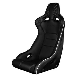 Braum Racing VENOM X Series Fixed Back Racing Seats (Single; Diamond Edition / White Piping)