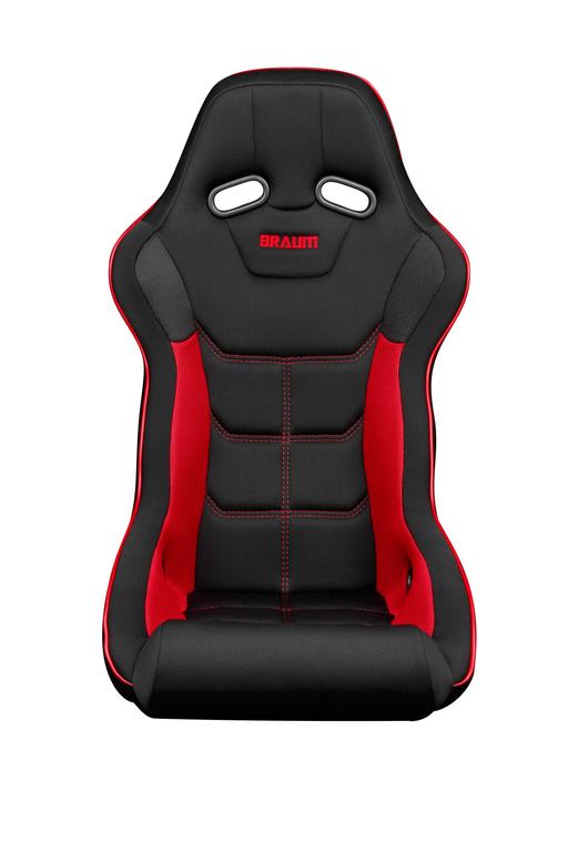 Braum Racing FALCON X Series FIA Approved Fixed Back Racing Seats (Single; Black / Red)