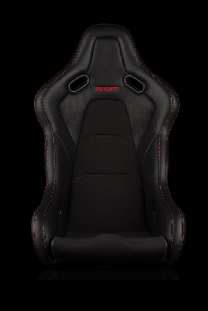 Braum Racing FALCON-S Series Fixed Back Composite Racing Seat (Single; Black Alcantara)