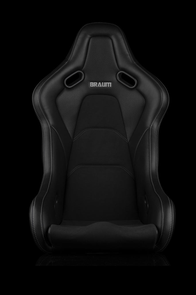 Braum Racing FALCON-S Series Fixed Back Composite Racing Seat (Single; Black Alcantara)