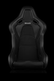Braum Racing FALCON-S Series Fixed Back Composite Racing Seat (Single; Black Alcantara)