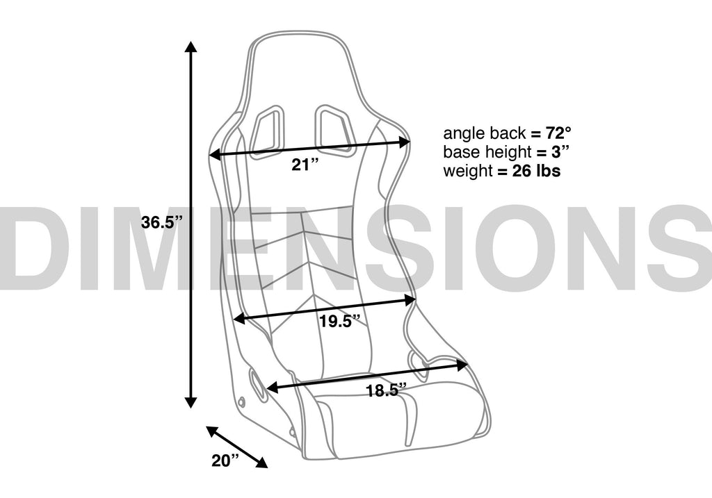 Corbeau DFX Fixed Back Seat