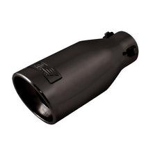 Load image into Gallery viewer, DC Sport Black Universal Bolt On Exhaust Slant Cut Tip 2.25&quot; Inlet 3.75&quot; Outlet