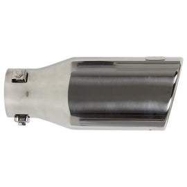 DC Sport Polished Stainless Universal Bolt On Exhaust Slant Cut Tip 2.25