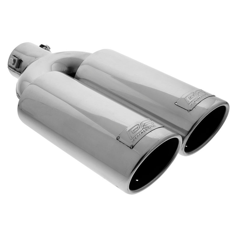 DC Sport Polished Stainless Universal Bolt On Exhaust Tip 2.375" 5 Inlet 3.75" Outlet