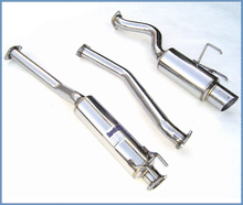 Load image into Gallery viewer, Invidia 02-05 Honda Civic Si 3 Door (101mm tip) Cat- Back Exhaust