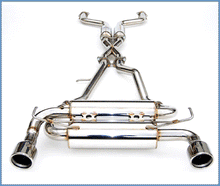 Load image into Gallery viewer, Invidia 2003-2008 Nissan 350z Gemini Rolled Stainless Steel Tip Cat-back Exhaust