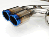 Load image into Gallery viewer, Invidia 2006-2008 VW Golf GTI Q300 Rolled Titanium Tip Cat-Back Exhaust