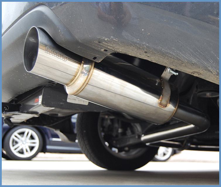 Invidia N1 Stainless Steel Tip Resonator 63mm Piping Cat-back Exhaust - Subaru Impreza (Non-Turbo) 2008-2011