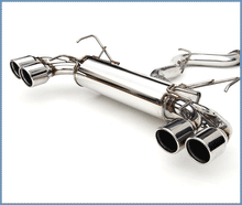 Load image into Gallery viewer, Invidia Dual Q300 Stainless Steel Tip Catback Exhaust - Subaru STi 2008-2014 / WRX 2011-2014 (Hatchback)