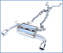 Load image into Gallery viewer, Invidia 2014-16 Infiniti Q50 RWD Gemini w/ Rolled Stainless Steel Tips Cat-Back Exhaust