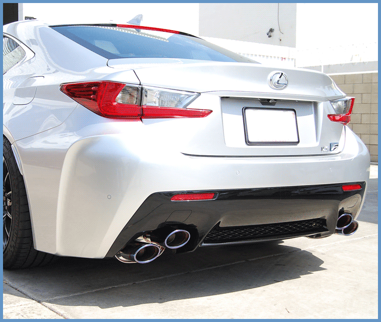 Invidia 2015-2017 Lexus RC F Q300H w/ Rolled Stainless Steel Tips Cat-Back Exhaust