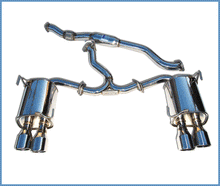 Load image into Gallery viewer, Invidia Q300 Twin Outlet Rolled Stainless Steel Quad Tip Cat-Back Exhaust - Subaru WRX / STi 2015-2020