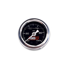 Load image into Gallery viewer, IAG Performance 0-100 PSI Liquid Filled Fuel Pressure Gauge (Black Face).