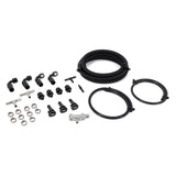 IAG Braided Fuel Line & Fitting Kit for IAG Top Feed Fuel Rails & OEM FPR for 02-07 WRX