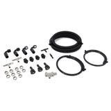IAG Braided Fuel Line & Fitting Kit for IAG Top Feed Fuel Rails & OEM FPR for 08-14 WRX and 10-14 LGT.