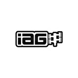 IAG 12 Inch Gloss Black Die Cut Sticker - Sold Individually.