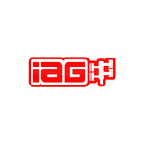 IAG 12 Inch Red Die Cut Sticker - Sold Individually.