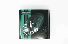 Load image into Gallery viewer, Patterson Performance 5 Point Cam Lock Racing Harness - Black w/ Teal