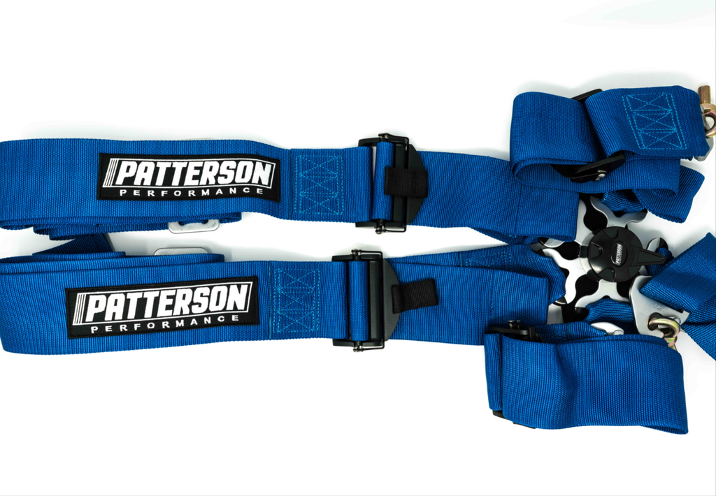 Patterson Performance 5 Point Cam Lock Racing Harness - Blue
