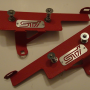 Move Over Racing Subaru 2008-14  STI / 2011-14 Wrx Front Bumper Quick Release Kit – Red Crinkle Coat Brackets