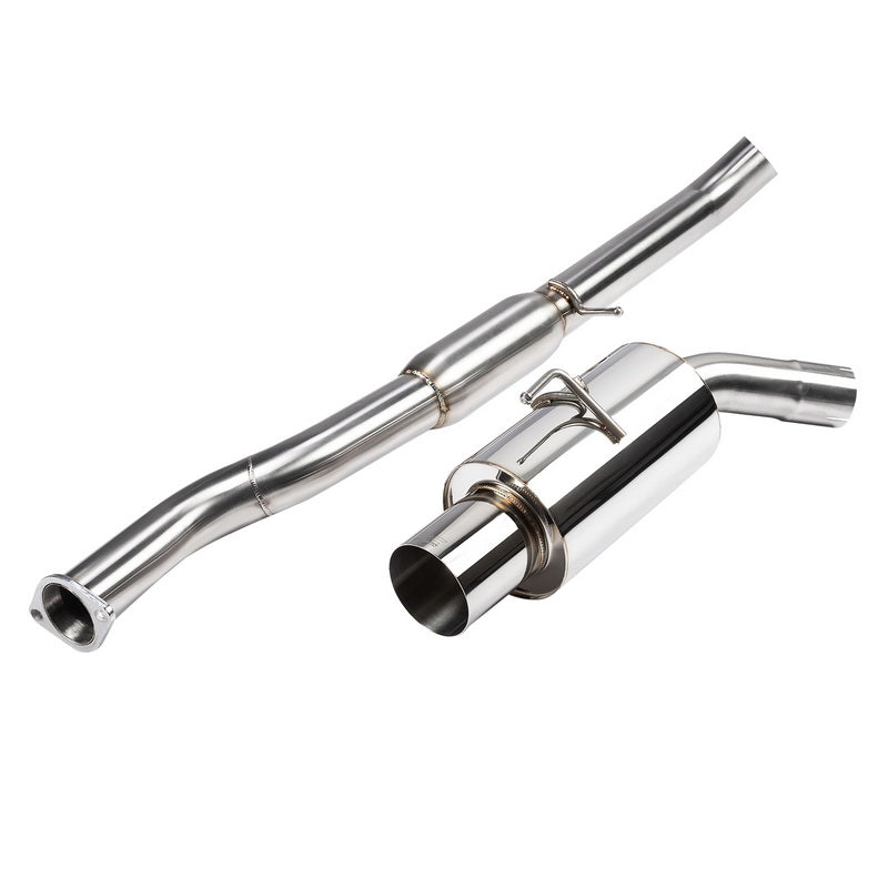 Dual 4.5 Inches Muffler Tip Axle Back Catback Exhaust System