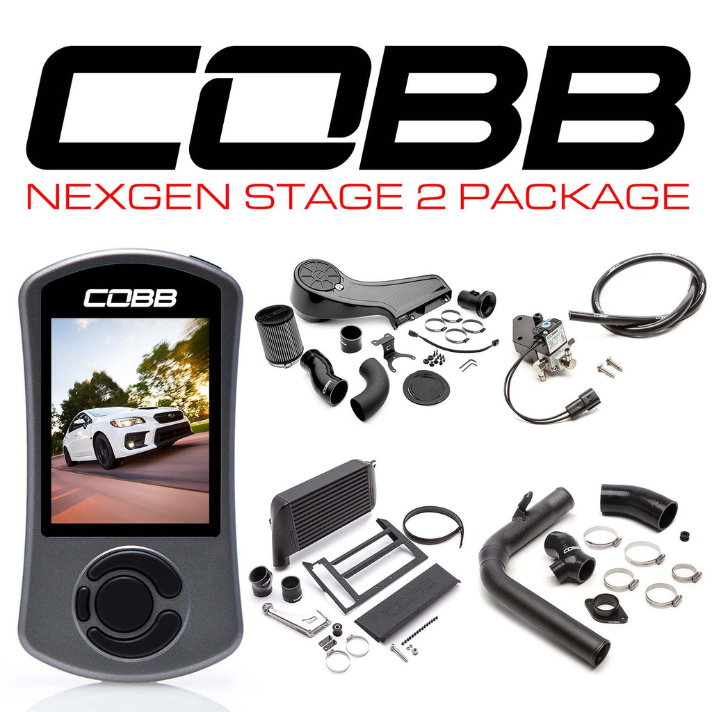 Cobb NexGen Stage 2 Redline Carbon Fiber Power Package (Black) - Subaru WRX 2015-2021