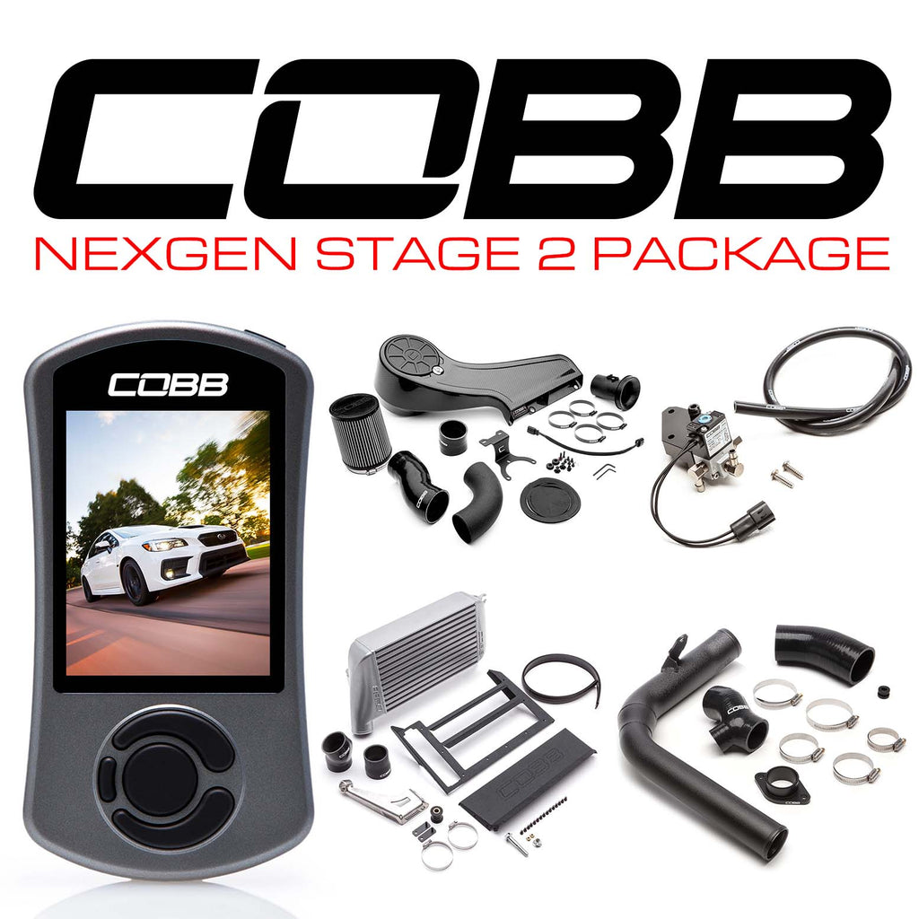 Cobb NexGen Stage 2 Redline Carbon Fiber Power Package (Silver) - Subaru WRX 2015-2021