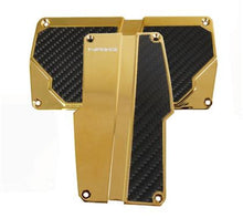 Load image into Gallery viewer, NRG Brushed Aluminum Sport Pedal A/T - Chrome Gold w/Black Carbon