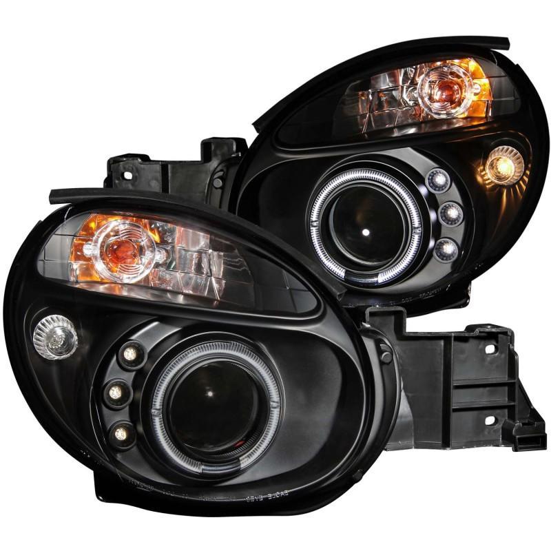 ANZO Projector Headlights w/ Halo Black - Subaru Imrpeza / WRX 2002-2003