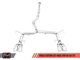 AWE Track Series Catback Exhaust - Subaru WRX / STi (Sedan) 2011-2021