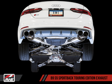 Load image into Gallery viewer, AWE Tuning Touring Edition Exhaust (Non-Resonated) - Audi S5 B9 Sportback 2017+