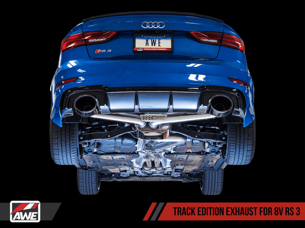 AWE Track Edition Catback Exhaust - Audi RS3 8V 2017-2021