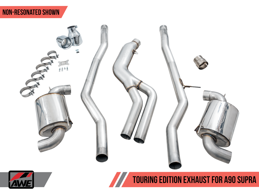 AWE Resonated Touring Edition Exhaust - Toyota Supra 2020+