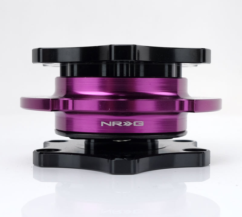 NRG Quick Release SFI SPEC 42.1 - Shiny Black Body / Shiny Purple Ring