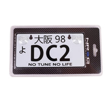 Load image into Gallery viewer, NRG Mini JDM Style Aluminum License Plate (Suction-Cup Fit/Universal) - DC2