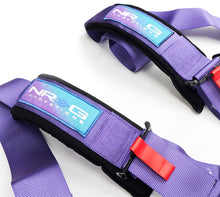 Load image into Gallery viewer, NRG SFI 16.1 5Pt 3 Inch Seat Belt Harness with Pads / Cam Lock - Purple